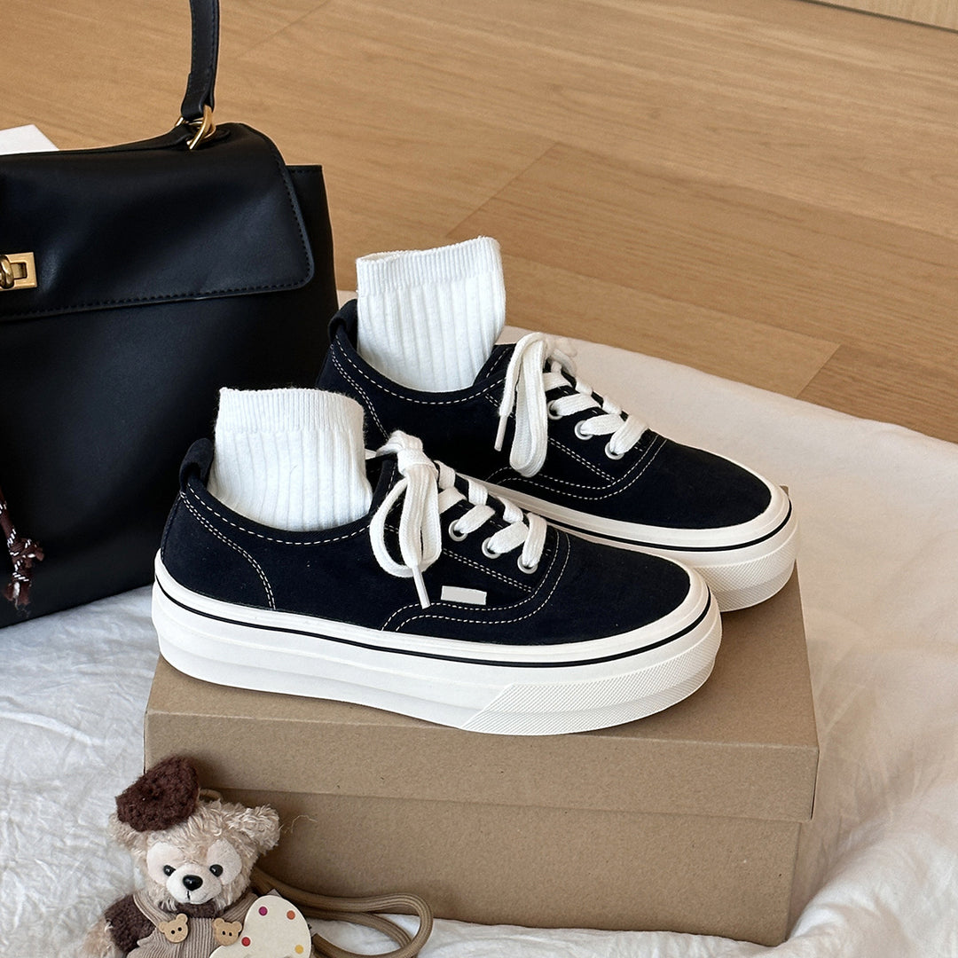 Kvinder Fritids Snøreplade Sneakers Stilla