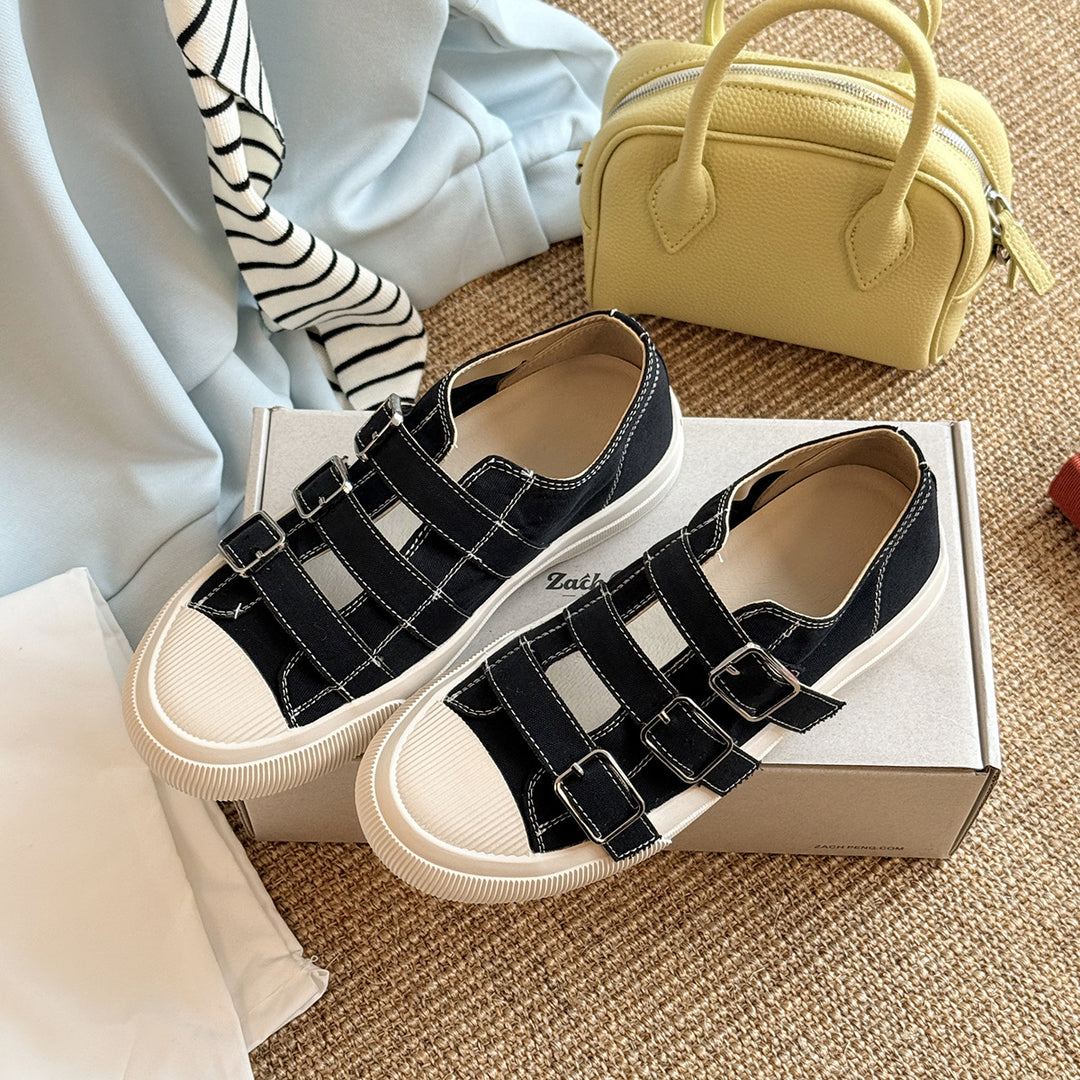 Femme Casual Spænde Slide Sneakers Stilla