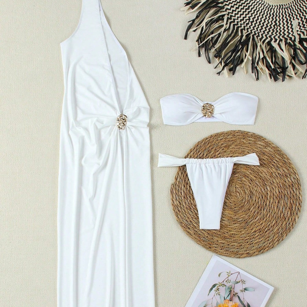 Dame Elegant One-Shoulder Aftenkjole Skovae