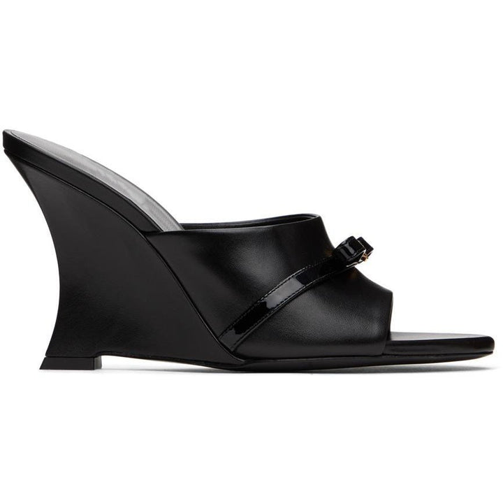 Dame High-Wedge Slide Sandaler med elegant sløjfedetalje Stilla