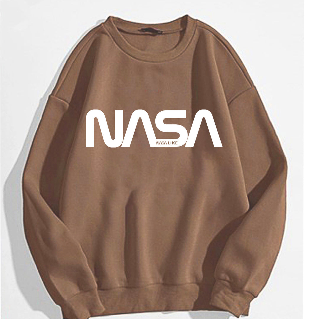 Kvinders afslappede sweatshirt med stort NASA-logo Skovae