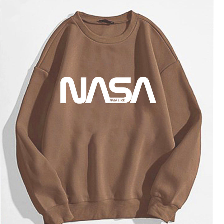 Kvinders afslappede sweatshirt med stort NASA-logo Skovae