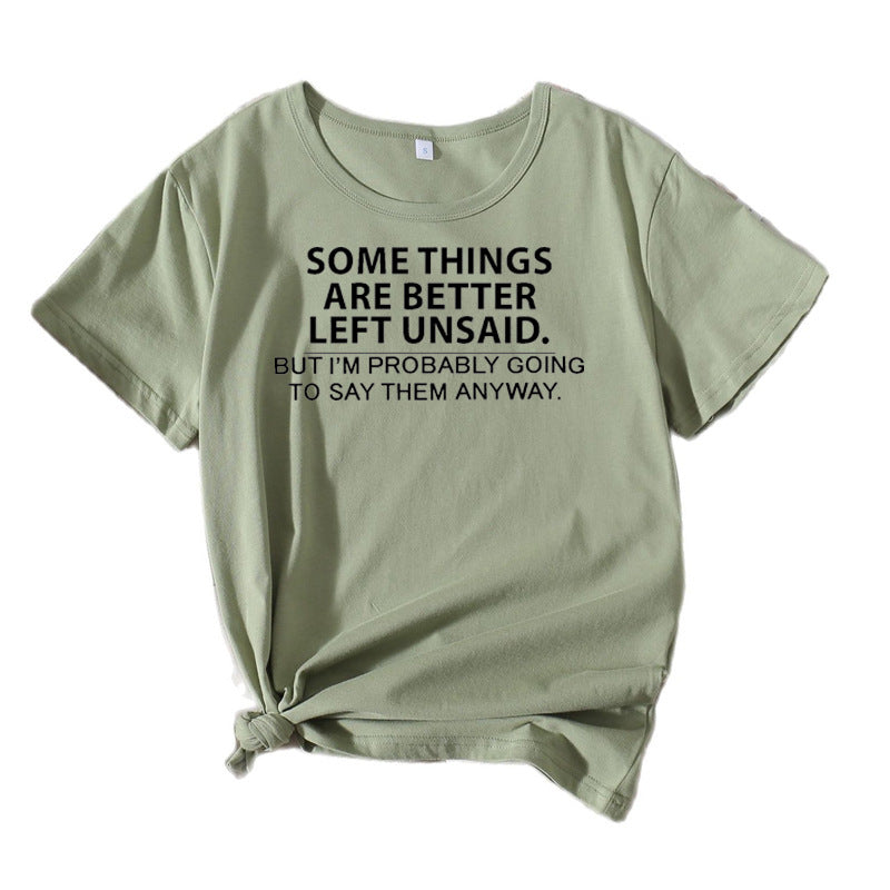 Kvinder Sjovt Statement Grafik T-shirt Stilla