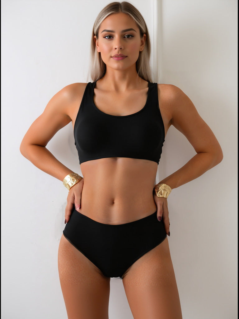Dame Sportslig Bikini med kropsnær pasform Skovae