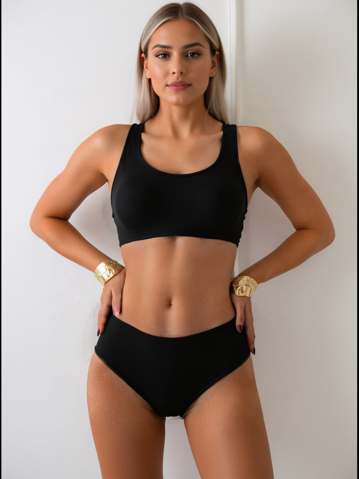 Dame Sportslig Bikini med kropsnær pasform Skovae