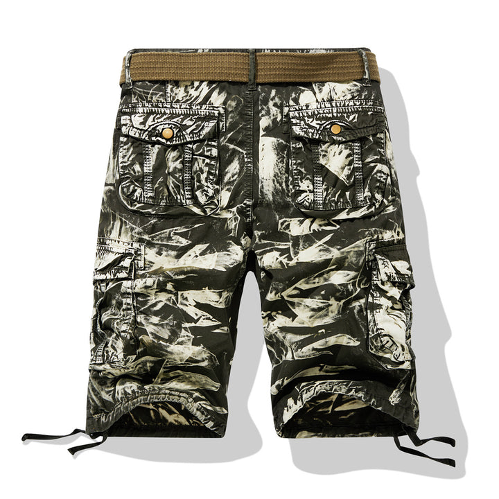 Herrer Cargo-shorts med innovativt lomme-design og elastisk talje Stilla