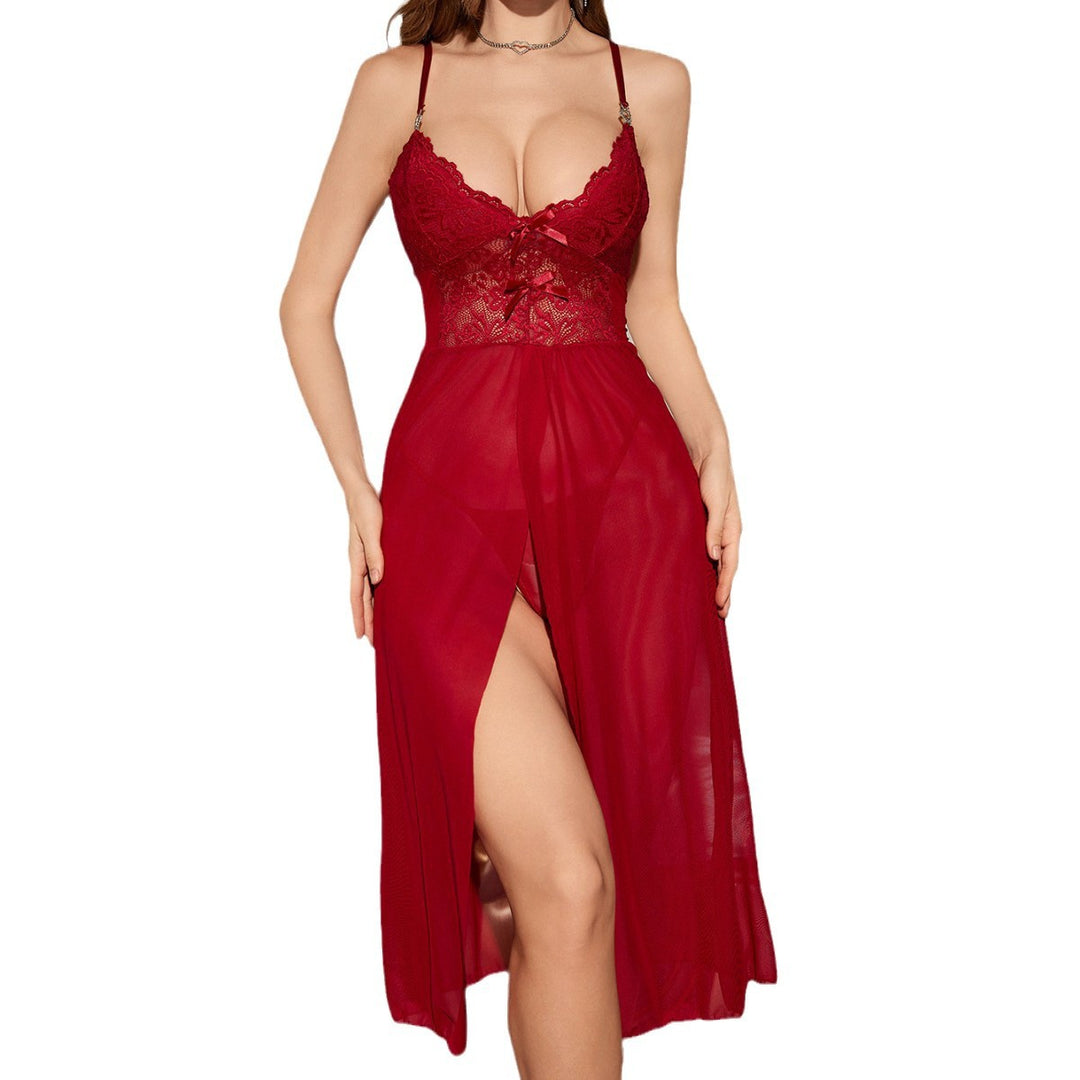 Dame Spids og transparent Maxi-Natkjole Stilla