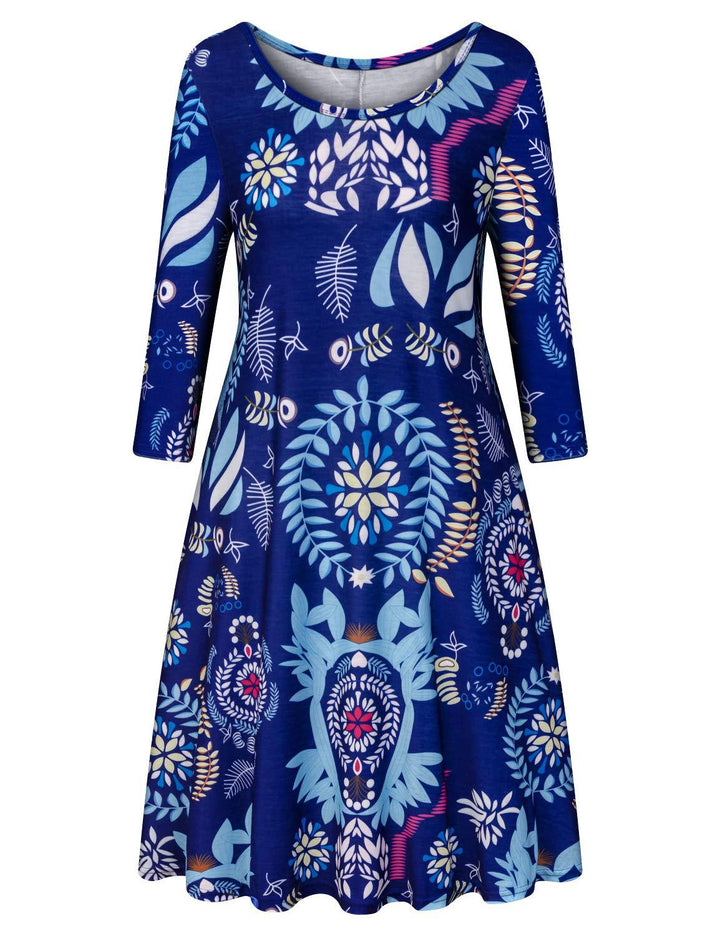 Dame Mode Tøj Kjole i elegant Boho-stil Stilla