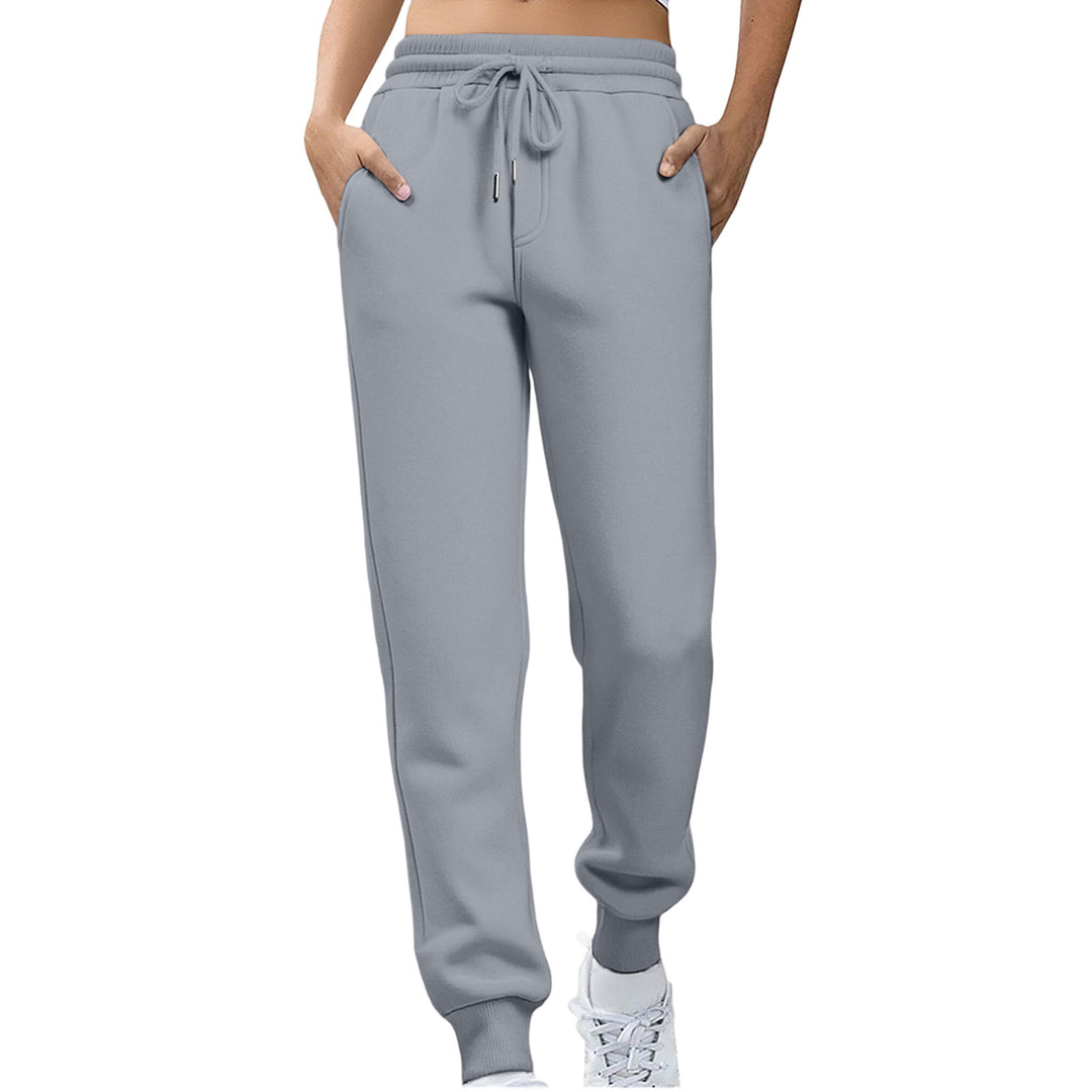 Kvinder afslappede fit sweatpants med elastisk talje og sidelommer Skovae
