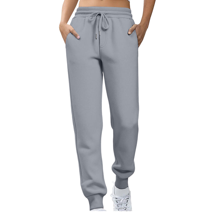 Kvinder afslappede fit sweatpants med elastisk talje og sidelommer Skovae
