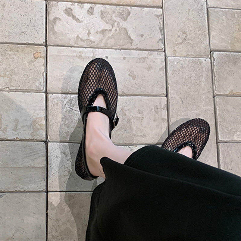 Damer Elegante Net Mary Jane Clogs Stilla