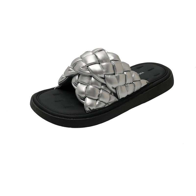 Femme Vævde Slide Sandaler Stilla