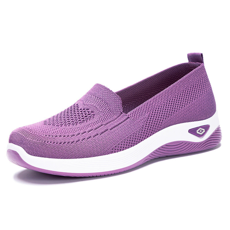 Dame Komfortable Slip-On Fritidssko med åndbart mesh-overmateriale og stødabsorberende sål Stilla
