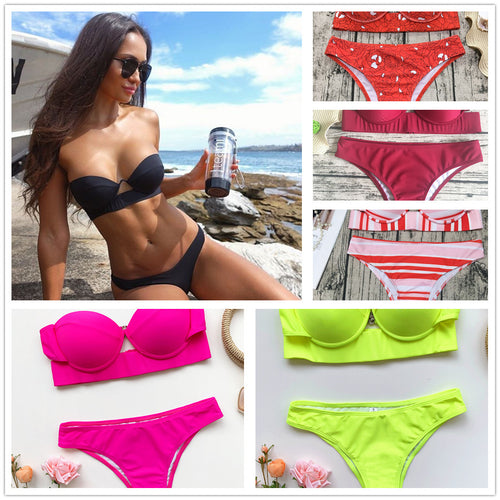 Dame Push-Up Bikini sæt Skovae
