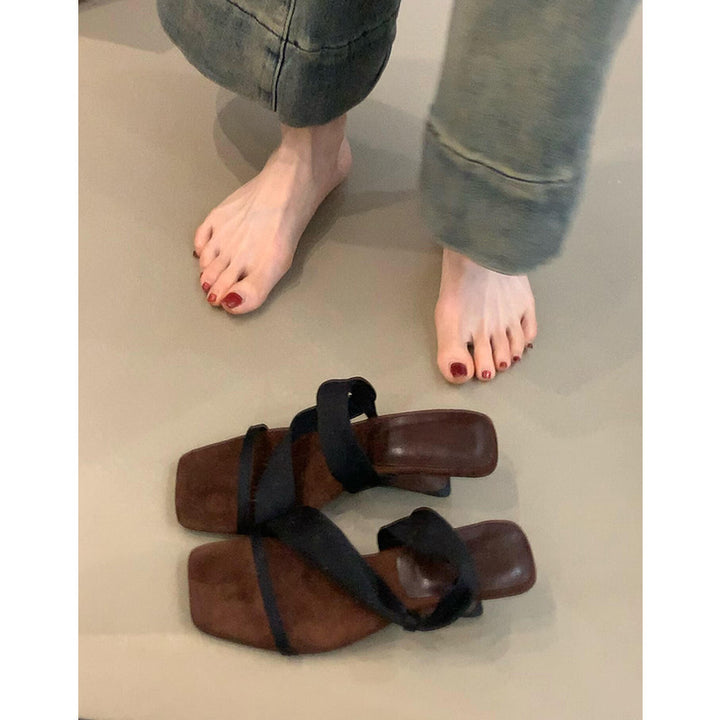 Dame Chic Krydsrem Slide Sandaler Stilla