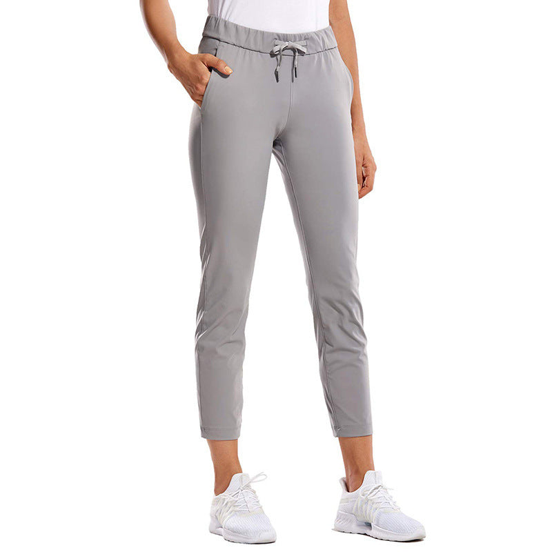 Dame Sporty Funktionsbukser med elastisk talje og sidelommer Stilla