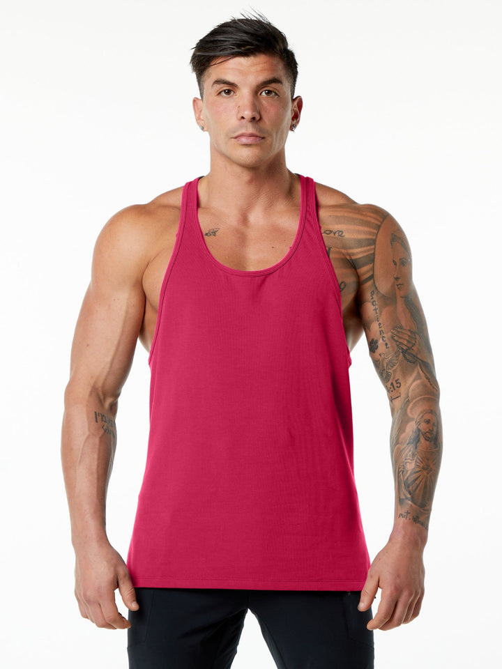 Herrer fantastisk fitness-træning tanktop med racerback-design og svedtransporterende materiale Stilla
