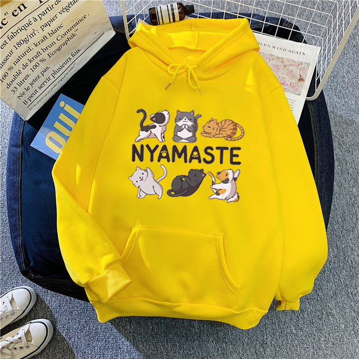 Kvinders hoodie med kreativt dyremotiv Skovae