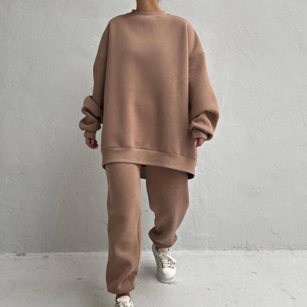 Dame hyggeligt Oversized Sweatpants sæt Stilla