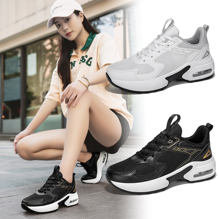 Herre-luftpolstrede sport sneakers med åndbare mesh-paneler Stilla