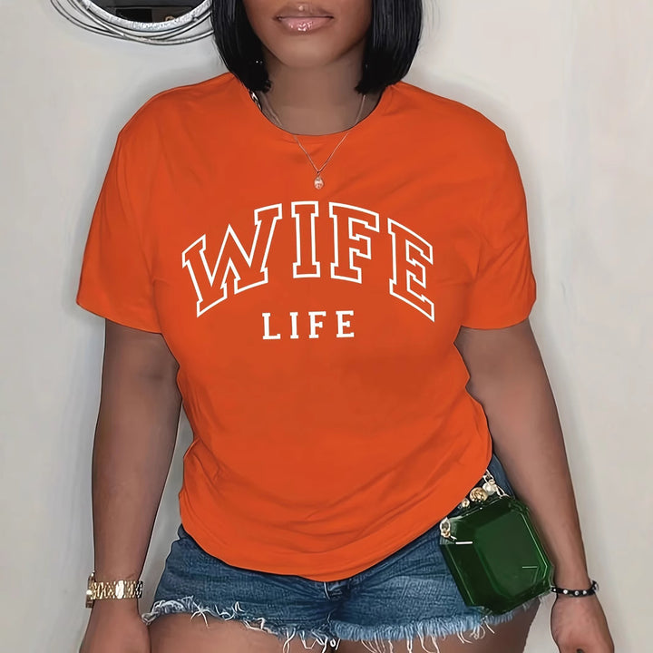 Kvinde Casual Grafik T-Shirt Stilla