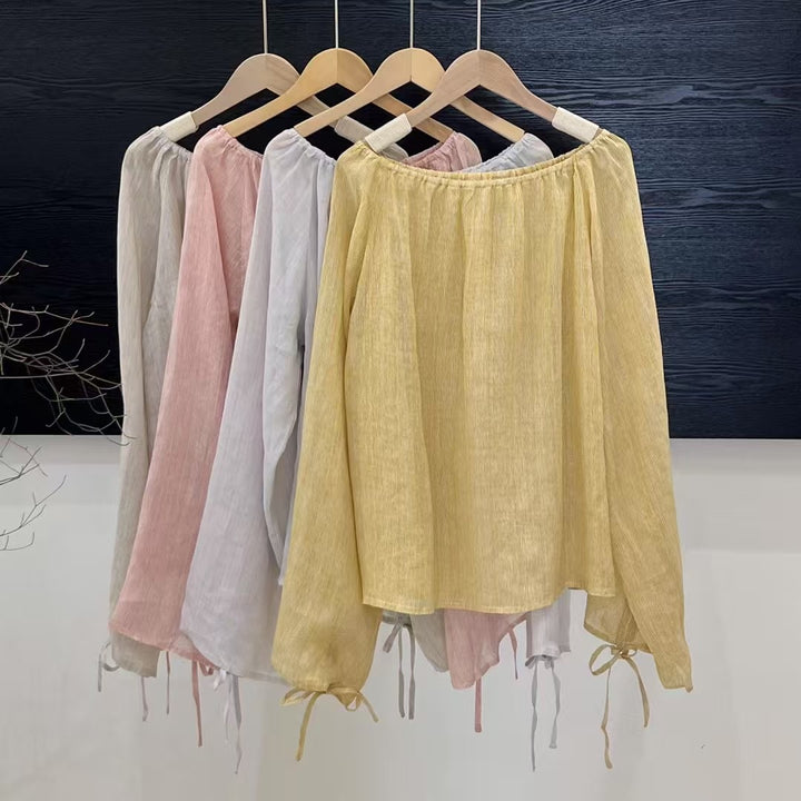 Damer Off-Shoulder klokkeærmer bluse Stilla