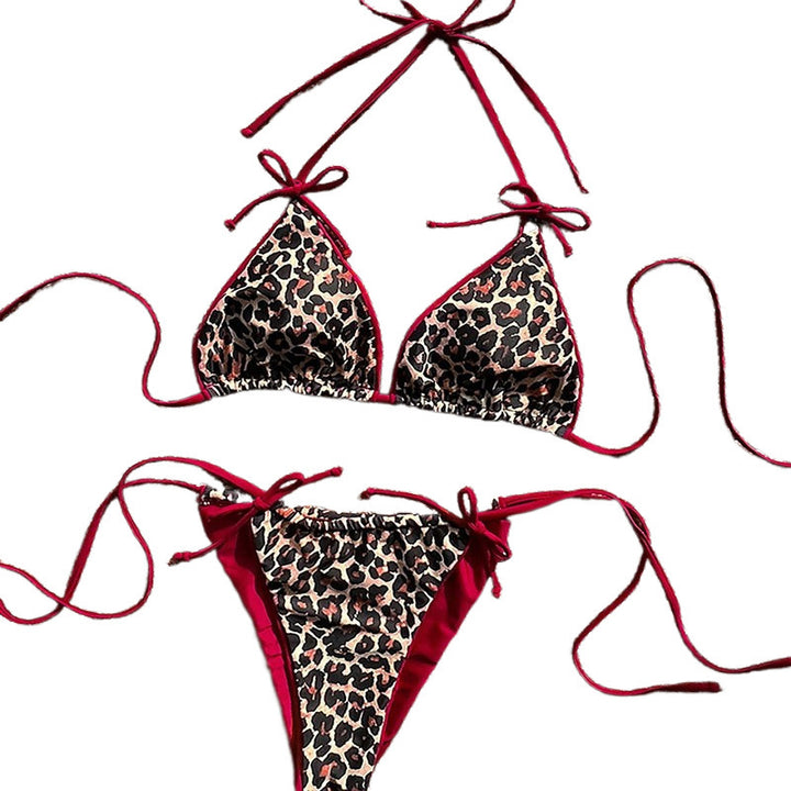 Dame Triangel-Bikini med legende Safari-design Skovae
