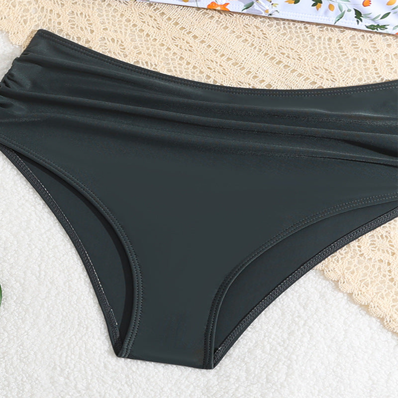 Dame Blomster Crop Bikini Sæt Stilla
