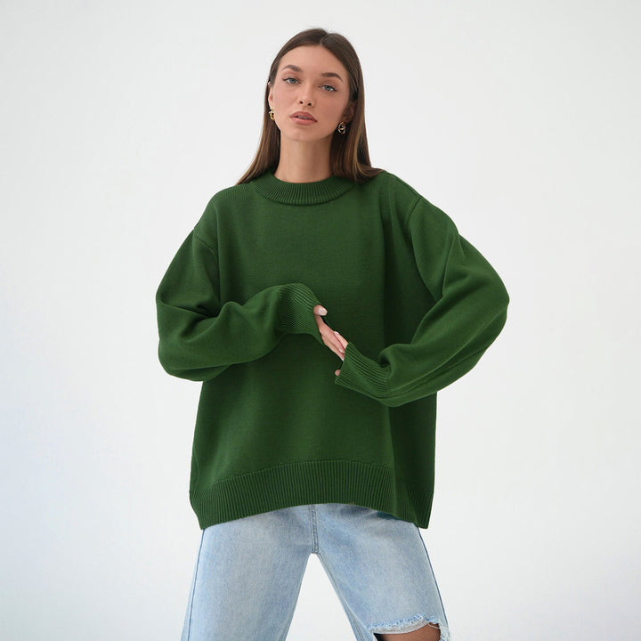 Kvinders oversized sweater med tekstureret strikmønster Stilla