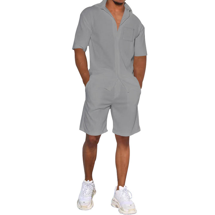 Herren moderigtige overall med praktiske lommer og sporty flair Stilla