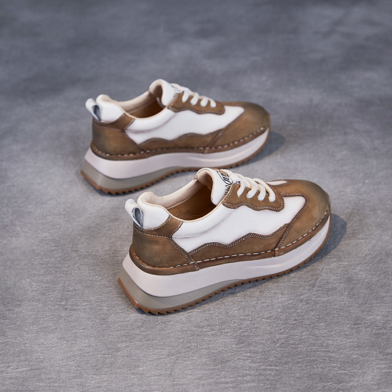 Kvinder Fritid Læder Walking Sneakers Stilla