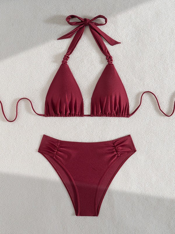 Dame Højskåret Triangle Bikini Sæt Stilla