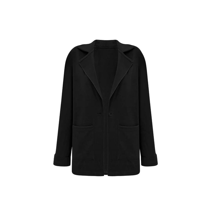 Dame fashionable oversized blazer jakke med praktiske lommer Stilla