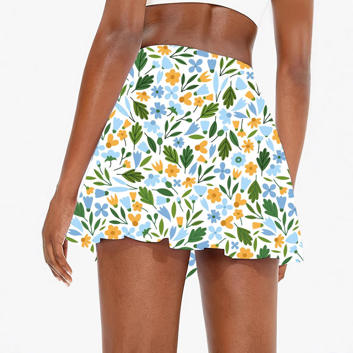 Dame blomster mønster skort Stilla