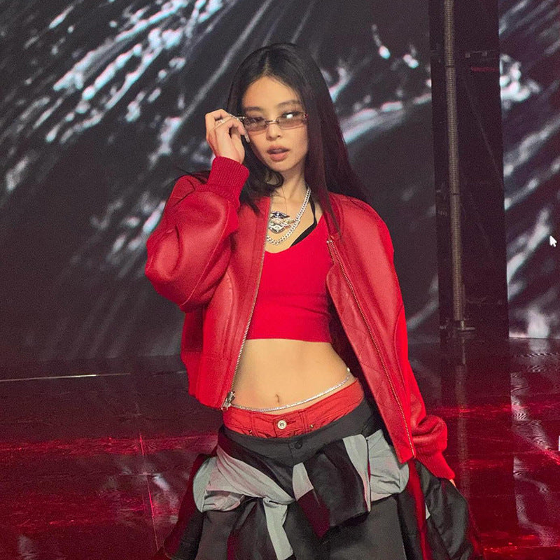 Dame Crop-Top med justerbart stropdesign og tætsiddende snit Stilla