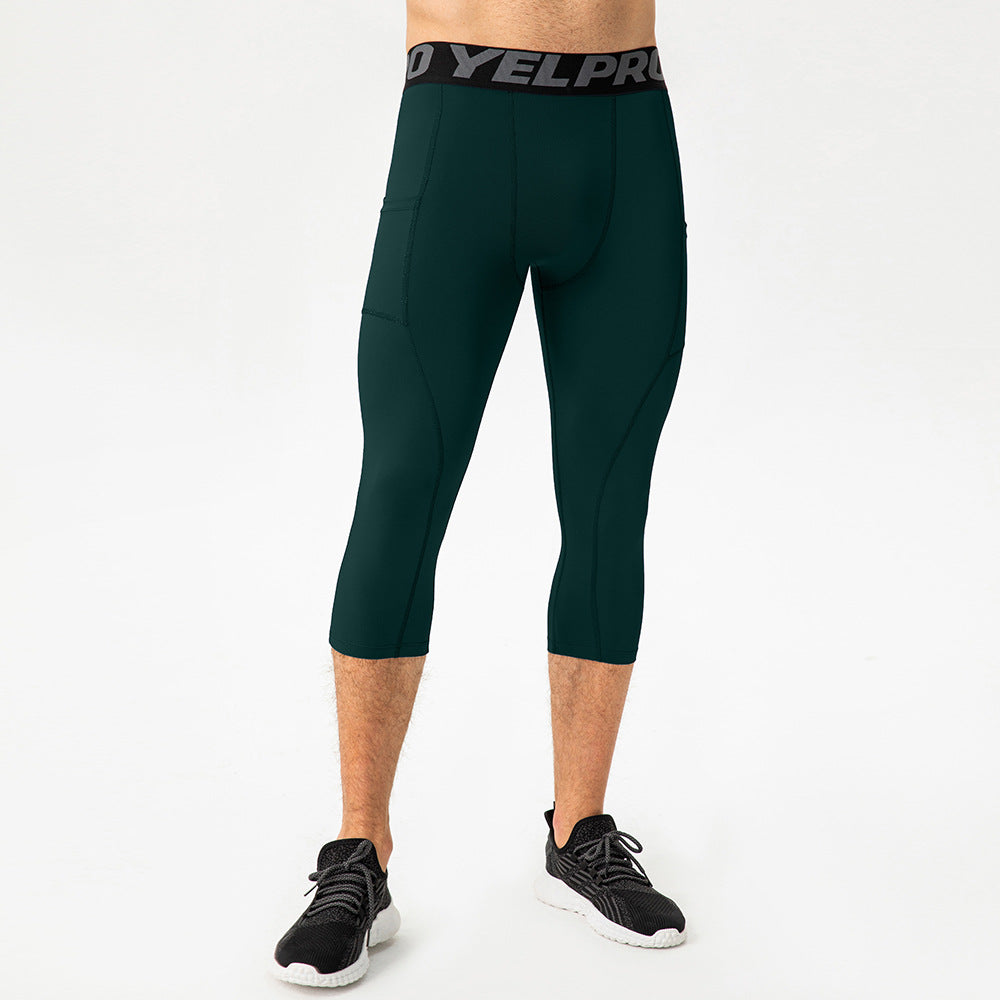 Herrer Sportslige Kompressions-Leggings med praktiske lommer og åndbar teknologi Stilla
