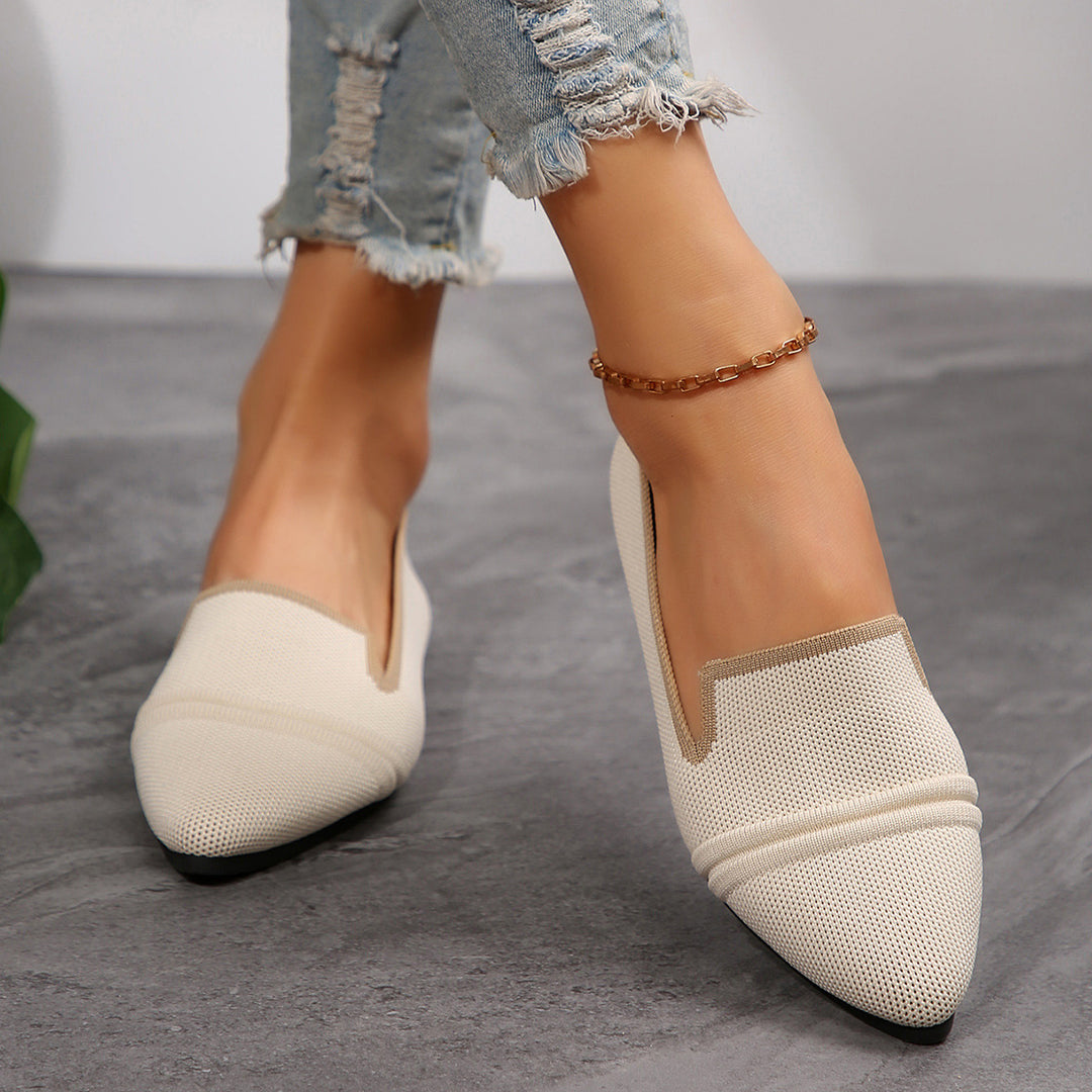 Dame elegante ballerina-sko i åndbart netmateriale Stilla