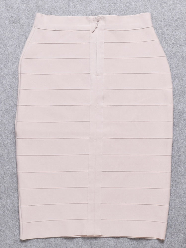 Dame figursyet midi-nederdel med struktureret design Stilla