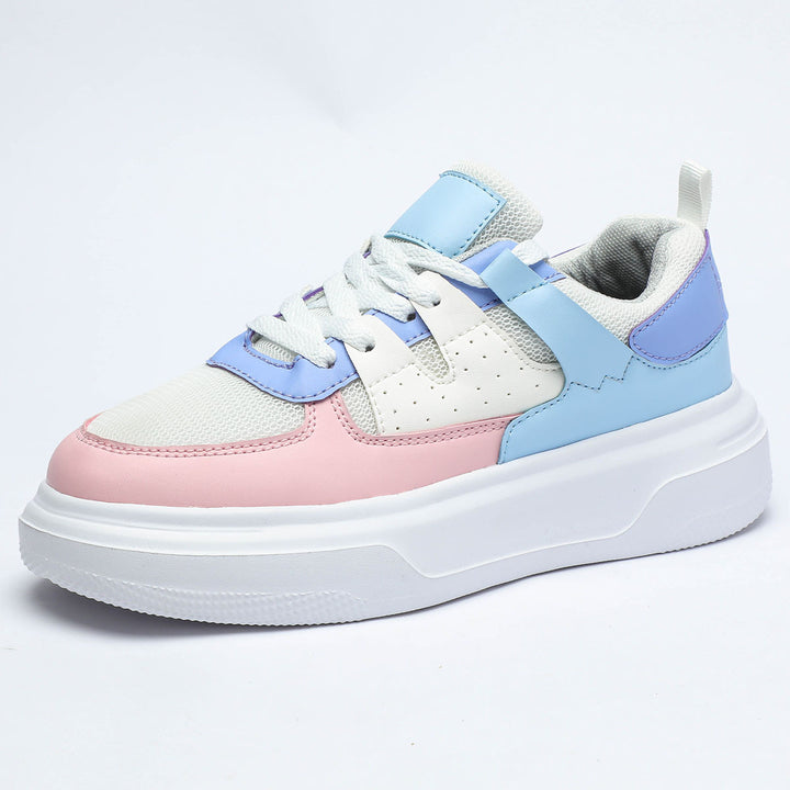 Dame snørebånd-sneakers med åndbart overmateriale og skridsikker sål Stilla