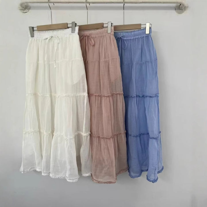 Femme Bohemian lagdelt Maxi-nederdel Stilla