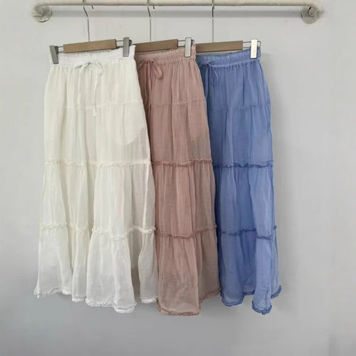 Femme Bohemian lagdelt Maxi-nederdel Stilla