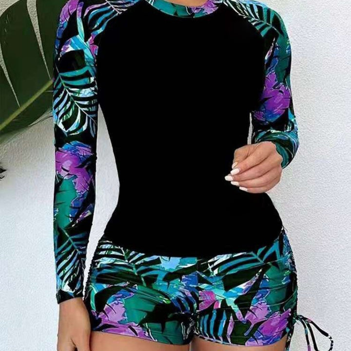 Dame Langærmet Trykt Rash Guard Sæt Stilla