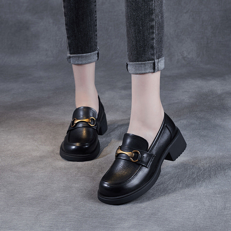 Dame Elegante Spænde Slippers med BlokhælStilla