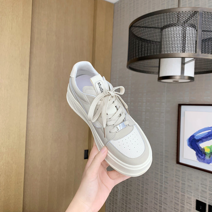 Dame Fritid Snøresneakers med forhøjet design Stilla