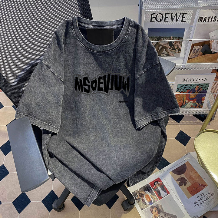 Dame Oversized T-Shirt i urban vintage-stil med iøjnefaldende grafikdesign Stilla