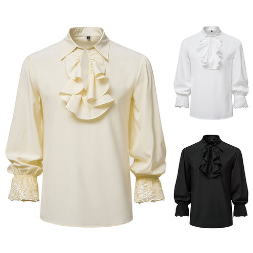 Femme Elegante Rynkebluse med Spidsedetaljer Stilla
