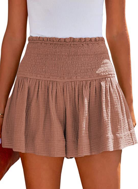 Dame lette shorts med høj talje og løst fit Stilla