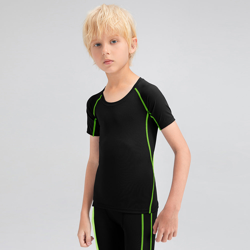 Drenge kortærmet sportsshirt med ergonomisk snit og UV-beskyttelse Stilla