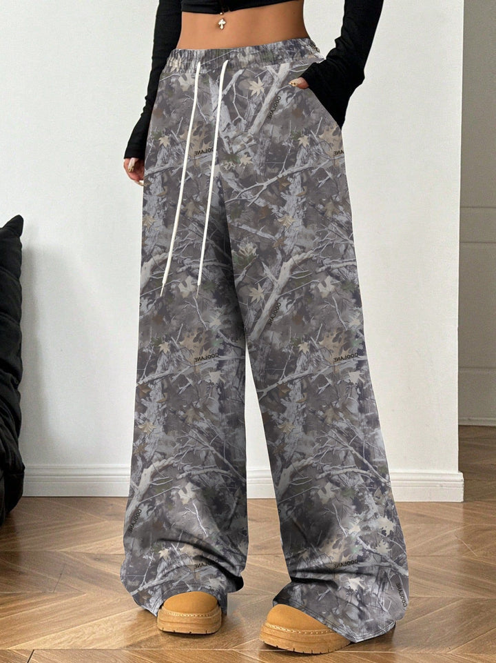 Dame Cargo-bukser i moderne camouflage-stil Stilla