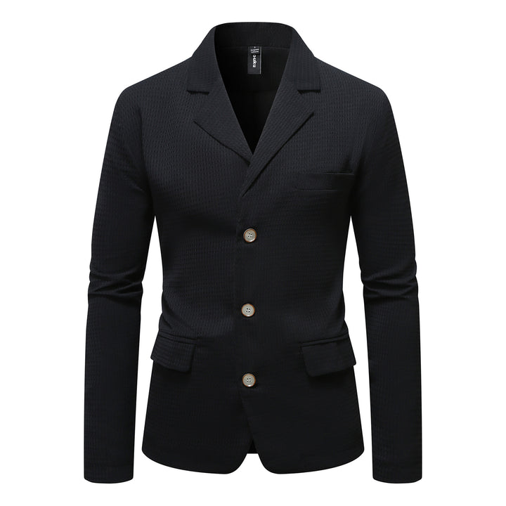 Herre elegant blazer med struktureret stof og to praktiske lommer Stilla